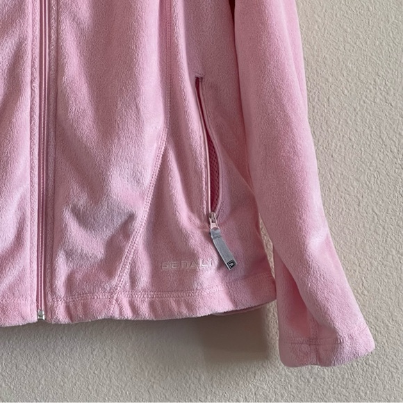 Vintage Denali light pink soft fuzzy zip up hoodie sweater/jacket/top - Picture 4 of 12